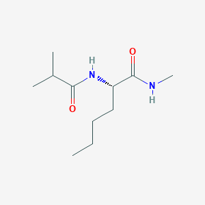 molecular formula C11H22N2O2 B14589956 N-Methyl-N~2~-(2-methylpropanoyl)-L-norleucinamide CAS No. 61429-94-5