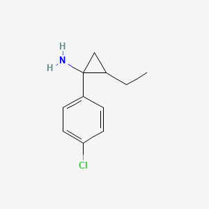1-(4-Chlorophenyl)-2-ethylcyclopropan-1-amine