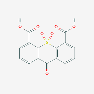 molecular formula C15H8O7S B14589993 9,10,10-Trioxo-9,10-dihydro-10lambda~6~-thioxanthene-4,5-dicarboxylic acid CAS No. 61628-41-9