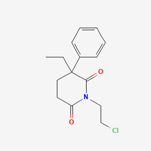 molecular formula C15H18ClNO2 B14589994 1-(2-Chloroethyl)-3-ethyl-3-phenylpiperidine-2,6-dione CAS No. 61327-85-3