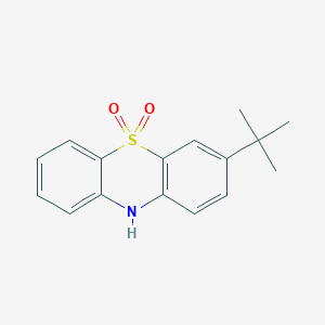 molecular formula C16H17NO2S B14590008 3-tert-Butyl-5lambda~6~-phenothiazine-5,5(10H)-dione CAS No. 61174-88-7