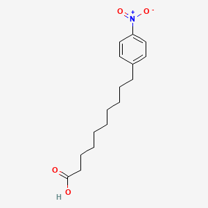 molecular formula C16H23NO4 B14590017 10-(4-Nitrophenyl)decanoic acid CAS No. 61346-07-4