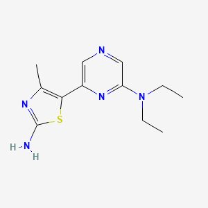 5-(6-(Diethylamino)pyrazin-2-yl)-4-methylthiazol-2-amine