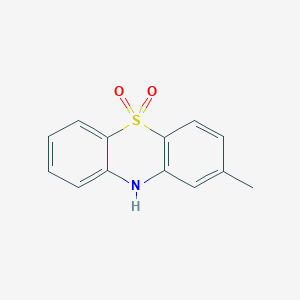 molecular formula C13H11NO2S B14590051 2-Methyl-5lambda~6~-phenothiazine-5,5(10H)-dione CAS No. 61174-77-4