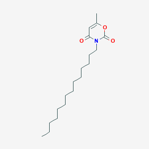 molecular formula C19H33NO3 B14590057 2H-1,3-Oxazine-2,4(3H)-dione, 6-methyl-3-tetradecyl- CAS No. 61386-77-4