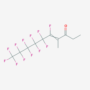 molecular formula C11H8F12O B14590071 5,6,6,7,7,8,8,9,9,10,10,10-Dodecafluoro-4-methyldec-4-en-3-one CAS No. 61282-88-0