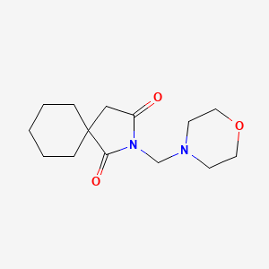 molecular formula C14H22N2O3 B14590092 2-Azaspiro[4.5]decane-1,3-dione, 2-(4-morpholinylmethyl)- CAS No. 61589-11-5