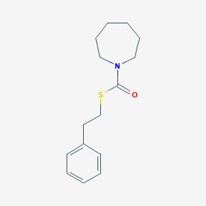 molecular formula C15H21NOS B14590106 S-(2-Phenylethyl) azepane-1-carbothioate CAS No. 61133-47-9