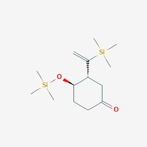 (3R,4R)-3-[1-(Trimethylsilyl)ethenyl]-4-[(trimethylsilyl)oxy]cyclohexan-1-one