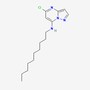 molecular formula C16H25ClN4 B14590113 5-Chloro-N-decylpyrazolo[1,5-A]pyrimidin-7-amine CAS No. 61098-32-6