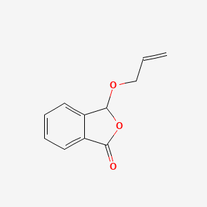 molecular formula C11H10O3 B14590116 1(3H)-Isobenzofuranone, 3-(2-propenyloxy)- CAS No. 61133-37-7