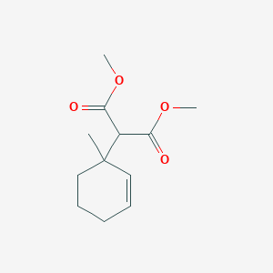 molecular formula C12H18O4 B14590117 Dimethyl (1-methylcyclohex-2-en-1-yl)propanedioate CAS No. 61111-37-3