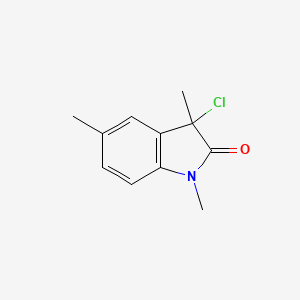 2H-Indol-2-one, 3-chloro-1,3-dihydro-1,3,5-trimethyl-