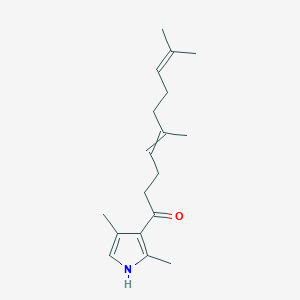 1-(2,4-Dimethyl-1H-pyrrol-3-YL)-5,9-dimethyldeca-4,8-dien-1-one