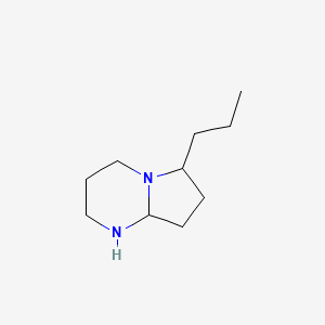 molecular formula C10H20N2 B14590153 6-Propyloctahydropyrrolo[1,2-a]pyrimidine CAS No. 61382-72-7