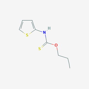 molecular formula C8H11NOS2 B14590172 O-Propyl thiophen-2-ylcarbamothioate CAS No. 61528-56-1