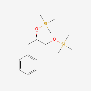 molecular formula C15H28O2Si2 B14590237 (4S)-4-Benzyl-2,2,7,7-tetramethyl-3,6-dioxa-2,7-disilaoctane CAS No. 61414-10-6