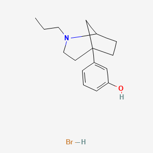 3-(2-Propyl-2-azabicyclo[3.2.1]octan-5-yl)phenol;hydrobromide