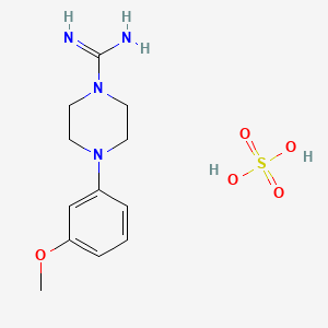 molecular formula C12H20N4O5S B1459031 4-(3-Methoxyphenyl)piperazine-1-carboximidamide sulfate CAS No. 1417567-42-0