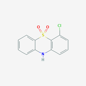 molecular formula C12H8ClNO2S B14590329 4-Chloro-5lambda~6~-phenothiazine-5,5(10H)-dione CAS No. 61174-91-2