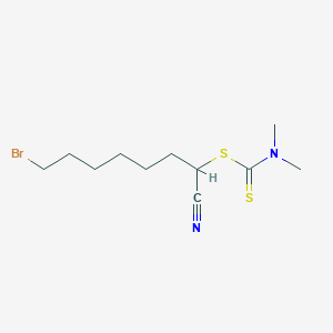 7-Bromo-1-cyanoheptyl dimethylcarbamodithioate