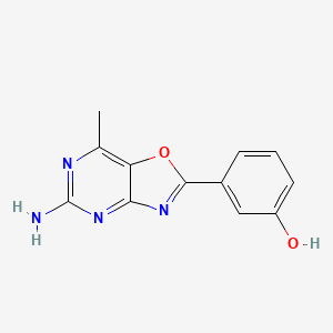 3-(5-Amino-7-methyl[1,3]oxazolo[4,5-d]pyrimidin-2-yl)phenol