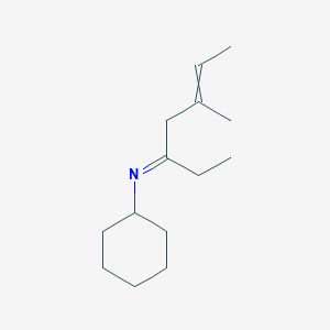 molecular formula C14H25N B14590361 (3E)-N-Cyclohexyl-5-methylhept-5-en-3-imine CAS No. 61285-59-4