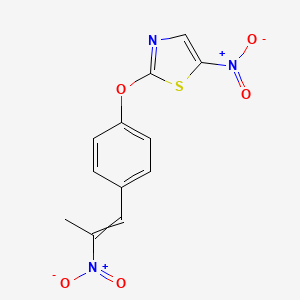 5-Nitro-2-[4-(2-nitroprop-1-en-1-yl)phenoxy]-1,3-thiazole