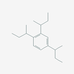 molecular formula C18H30 B14590399 1,2,4-Tri(butan-2-yl)benzene CAS No. 61064-05-9