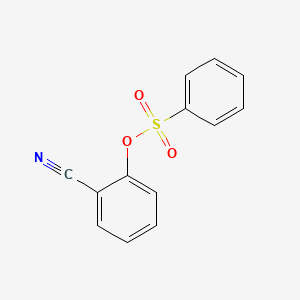 molecular formula C13H9NO3S B14590405 Benzonitrile, 2-[(phenylsulfonyl)oxy]- CAS No. 61622-16-0