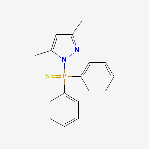 molecular formula C17H17N2PS B14590457 1-(Diphenylphosphorothioyl)-3,5-dimethyl-1H-pyrazole CAS No. 61324-16-1