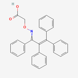 {[(1,2,3,3-Tetraphenylprop-2-en-1-ylidene)amino]oxy}acetic acid