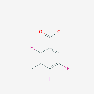 molecular formula C9H7F2IO2 B1459048 Methyl 2,5-difluoro-4-iodo-3-methylbenzoate CAS No. 479090-49-8