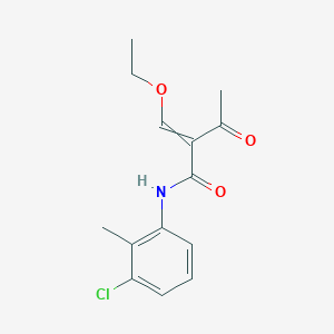 N-(3-Chloro-2-methylphenyl)-2-(ethoxymethylidene)-3-oxobutanamide