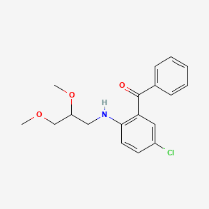 {5-Chloro-2-[(2,3-dimethoxypropyl)amino]phenyl}(phenyl)methanone