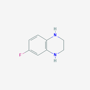 molecular formula C8H9FN2 B1459053 6-Fluoro-1,2,3,4-tetrahydroquinoxaline CAS No. 1378632-48-4