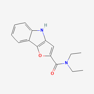 molecular formula C15H16N2O2 B14590569 N,N-Diethyl-4H-furo[3,2-B]indole-2-carboxamide CAS No. 61088-32-2