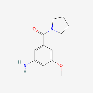 (3-Amino-5-methoxyphenyl)-pyrrolidin-1-yl-methanone