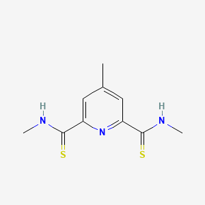 molecular formula C10H13N3S2 B14590618 N~2~,N~6~,4-Trimethylpyridine-2,6-dicarbothioamide CAS No. 61462-76-8