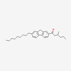 3-Methyl-1-(7-nonyl-9H-fluoren-2-YL)hexan-1-one