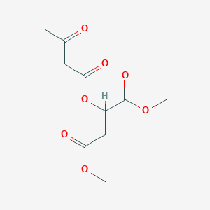 molecular formula C10H14O7 B14590628 Dimethyl 2-[(3-oxobutanoyl)oxy]butanedioate CAS No. 61248-18-8