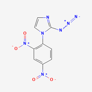 molecular formula C9H5N7O4 B14590634 2-Azido-1-(2,4-dinitrophenyl)-1H-imidazole CAS No. 61469-73-6