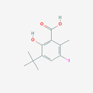 3-tert-Butyl-2-hydroxy-5-iodo-6-methylbenzoic acid