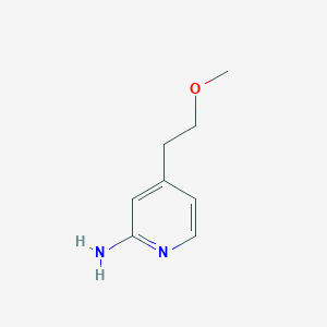 molecular formula C8H12N2O B1459067 4-(2-Methoxyethyl)pyridin-2-amine CAS No. 1501130-80-8