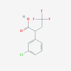 2-(3-Chlorophenyl)-4,4,4-trifluorobutanoic acid