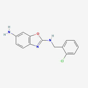 N2-[(2-chlorophenyl)methyl]-1,3-benzoxazole-2,6-diamine