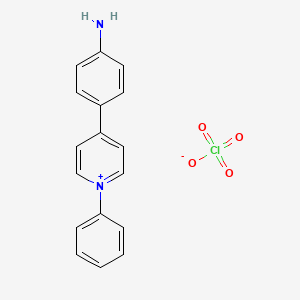 4-(4-Aminophenyl)-1-phenylpyridin-1-ium perchlorate