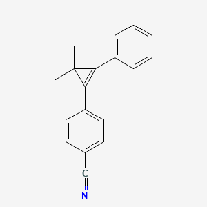 4-(3,3-Dimethyl-2-phenylcycloprop-1-en-1-yl)benzonitrile