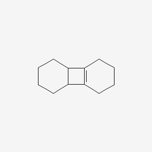 molecular formula C12H18 B14590766 1,2,3,4,4A,5,6,7,8,8B-Decahydrobiphenylene CAS No. 61468-41-5