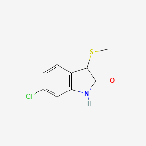 6-Chloro-3-(methylsulfanyl)-1,3-dihydro-2H-indol-2-one